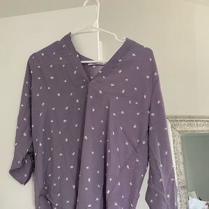 Purple and white blouse (tags on)